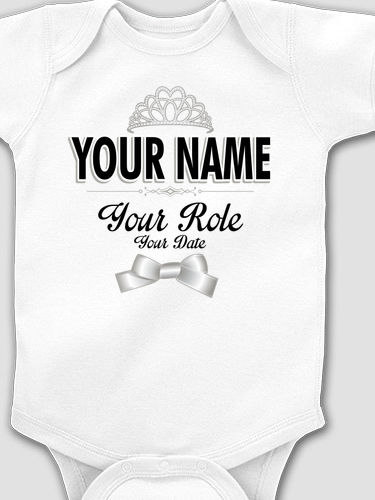 Bridal Party Girls : Printed Baby Bodysuits