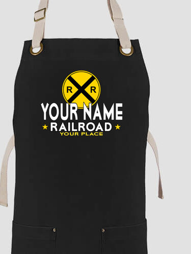 Railroad : Printed Canvas Work Aprons