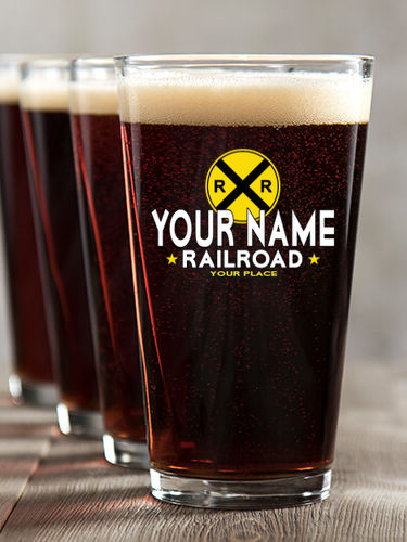 Railroad : Pint Glasses - Color Printed