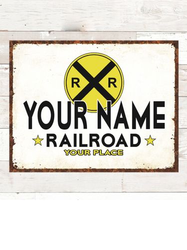 Railroad : Tin Signs