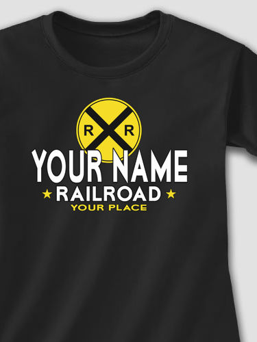Railroad : Adult Ladies Fitted T-Shirt