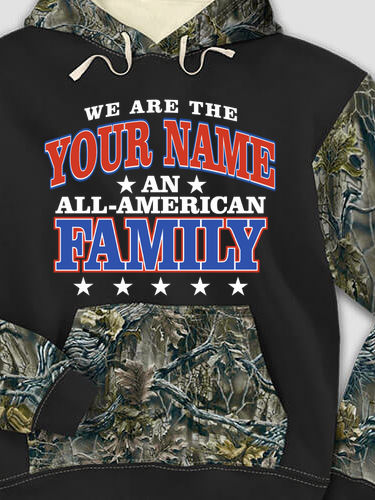 All American : Printed 2-Tone Camo Hoodies