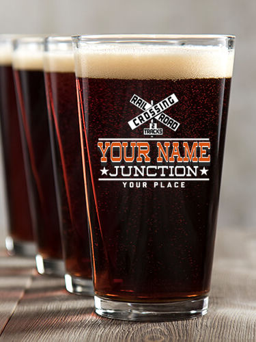 Junction : Pint Glasses - Color Printed