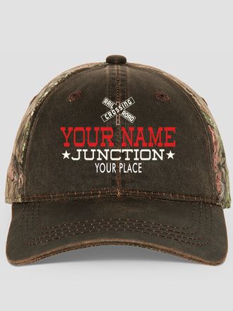 Junction : Embroidered 2-Tone Camo Hats
