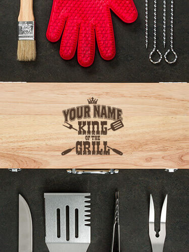 King of the Grill : 10 Piece BBQ Set