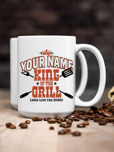 King of the Grill : Ceramic Coffee Mugs