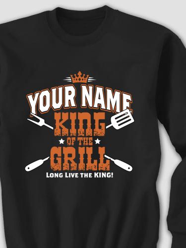 King of the Grill : Printed Sweatshirts