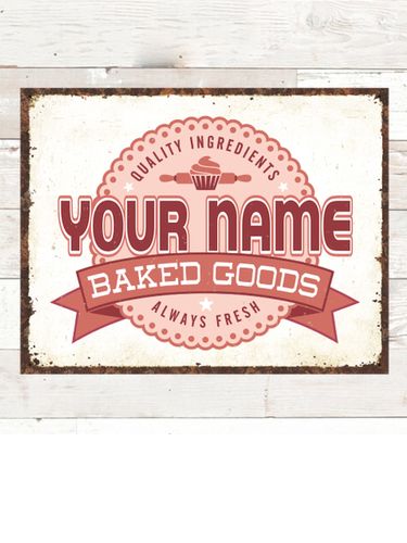 Baked Goods : Tin Signs