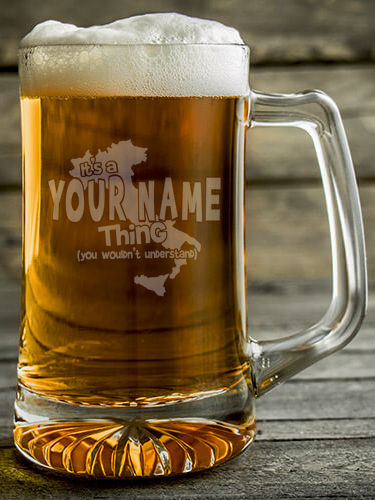 Italian Thing : Beer Mugs - Engraved