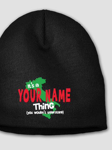 Italian Thing : Embroidered Beanies