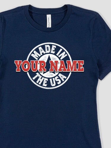 USA Stamp : Premium Ladies T-Shirts