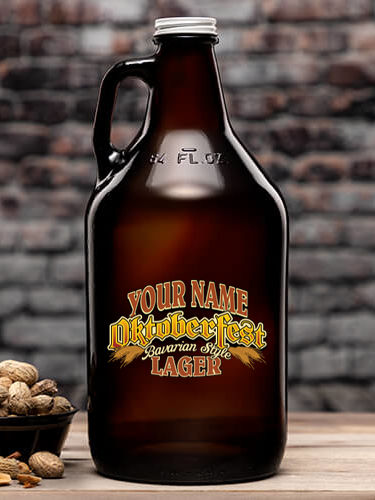 Oktoberfest Lager : Beer Growlers - Color Printed