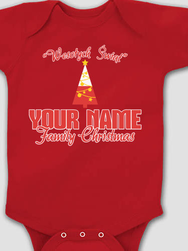 Polish Family Christmas : Printed Baby Bodysuits