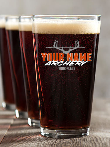 Archery : Pint Glasses - Color Printed