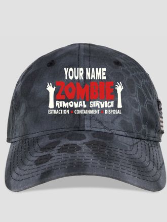 Zombie Removal Service : Embroidered Kryptek Tactical Camo Hats