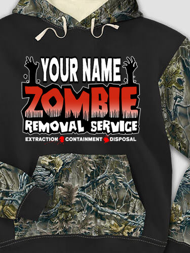 Zombie Removal Service : Printed 2-Tone Camo Hoodies