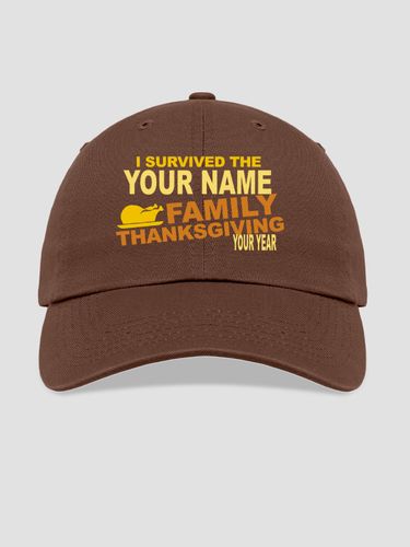 I Survived Thanksgiving : Embroidered Baseball Hats