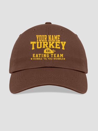 Turkey Eating Team : Embroidered Baseball Hats