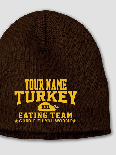 Turkey Eating Team : Embroidered Beanies