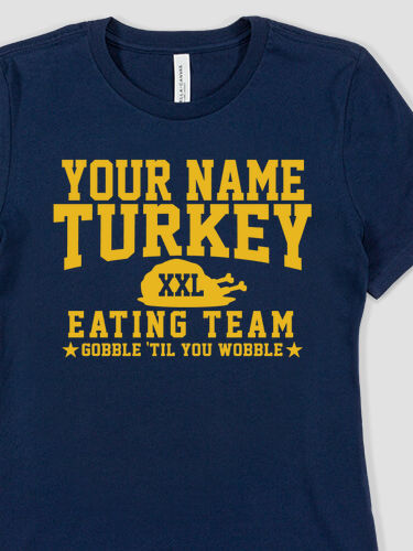 Turkey Eating Team : Premium Ladies T-Shirts