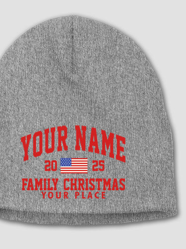 American Christmas Varsity : Embroidered Beanies