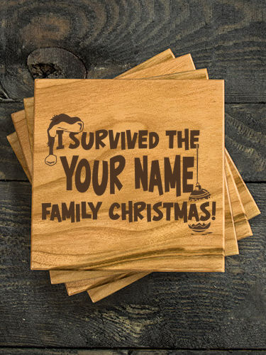 I Survived Christmas : Coasters - Engraved