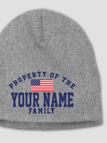 Property of Flag : Embroidered Beanies