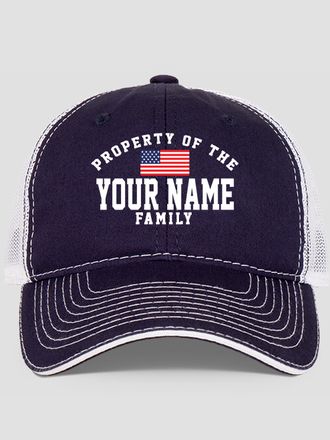 Property of Flag : Embroidered Trucker Hats