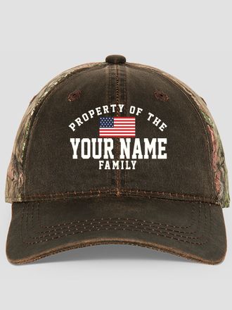 Property of Flag : Embroidered 2-Tone Camo Hats