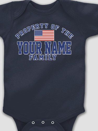 Property of Flag : Printed Baby Bodysuits