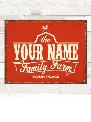 Family Farm : Tin Signs