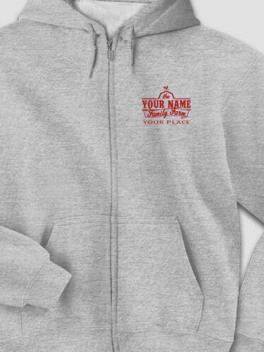 Family Farm : Embroidered Zip Hoodies