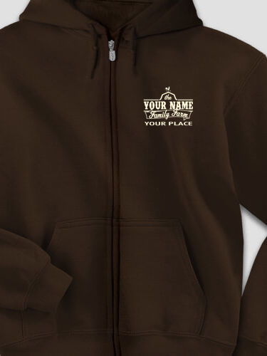 Family Farm : Embroidered Zip Hoodies