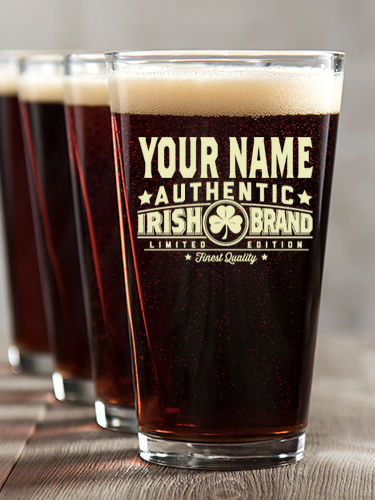 Irish Brand : Pint Glasses - Color Printed
