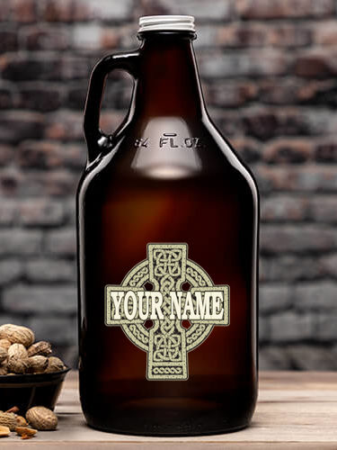 Celtic Stone Cross : Beer Growlers - Color Printed