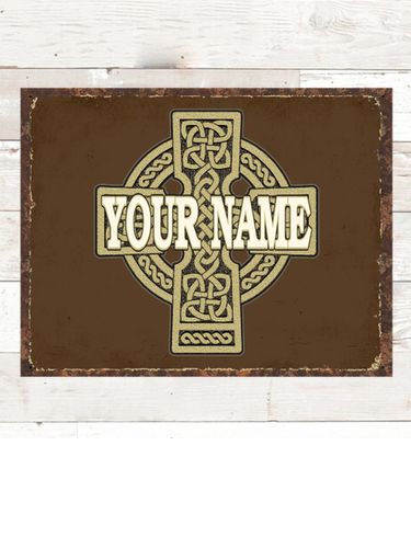 Celtic Stone Cross : Tin Signs