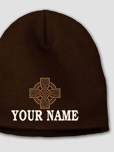Celtic Stone Cross : Embroidered Beanies