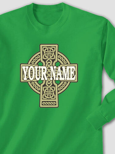 Celtic Stone Cross : Printed Long Sleeves