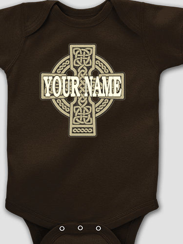 Celtic Stone Cross : Printed Baby Bodysuits