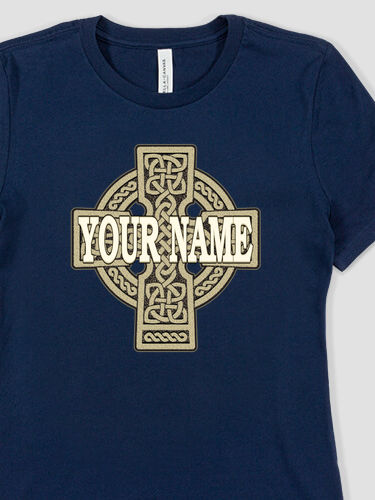 Celtic Stone Cross : Premium Ladies T-Shirts