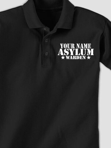 Asylum Warden : Embroidered Polo Shirts