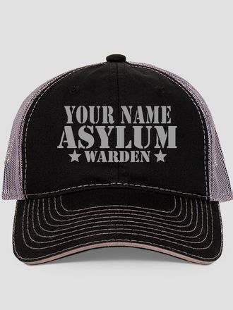 Asylum Warden : Embroidered Trucker Hats