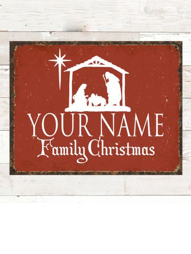 Nativity : Tin Signs