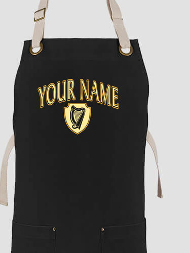 Irish Harp : Printed Canvas Work Aprons