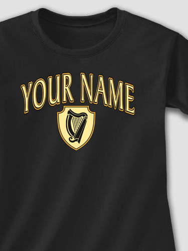 Irish Harp : Adult Ladies Fitted T-Shirt