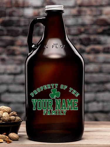 Property of Irish : Beer Growlers - Color Printed