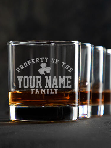 Property of Irish : Rocks Glasses - Engraved