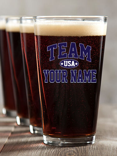 Team USA : Pint Glasses - Color Printed