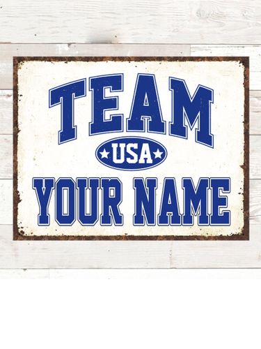 Team USA : Tin Signs