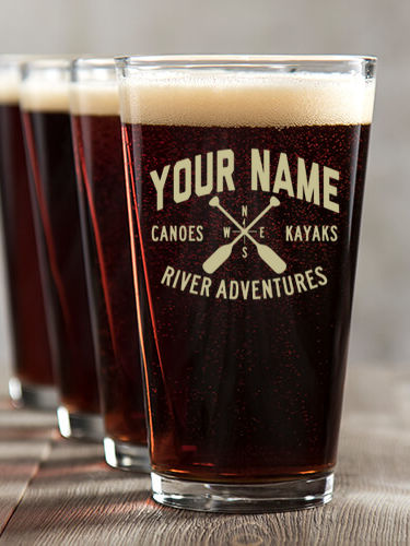 River Adventures : Pint Glasses - Color Printed